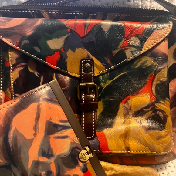 Patricia Nash floral leather purse with wallet EUC - Picture 2 of 9